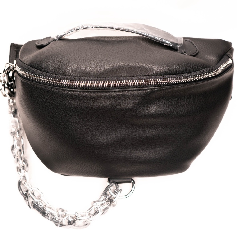 Black Fanny Pacy with Chain Detail